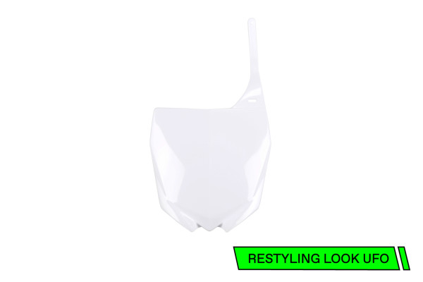 Front Number Plate white for Yamaha YZ 125 (2002-14) - YZ 250 (2002-14)